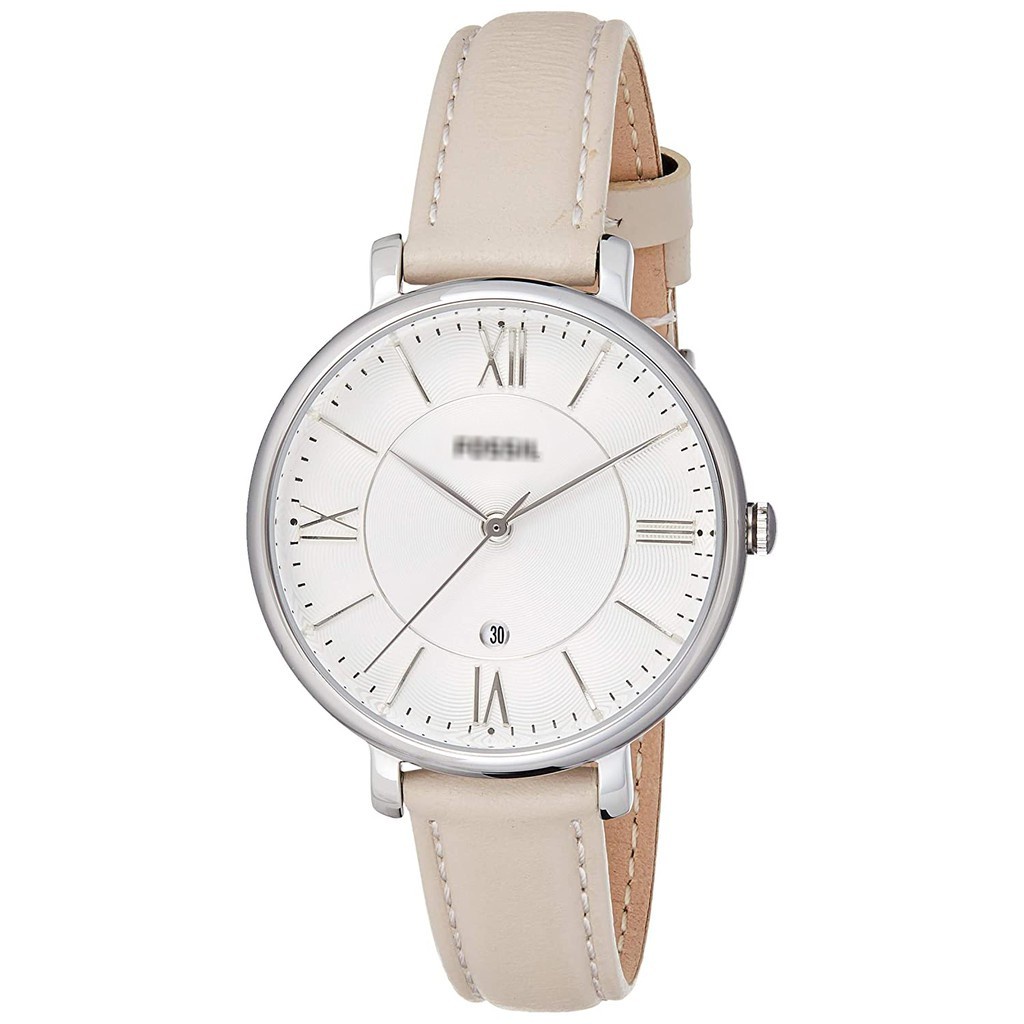 Jacqueline beige sale leather watch