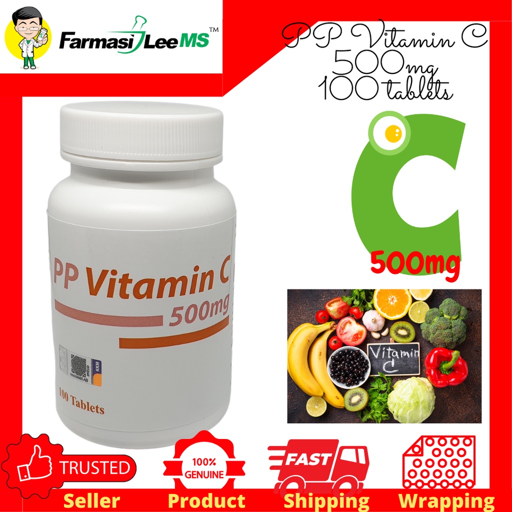 Pp Vitamin C 500mg 100s Exp 01 2024 Shopee Malaysia