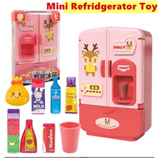 39PCS Kids Toy Fridge Refrigerator Accessories With Ice Dispenser