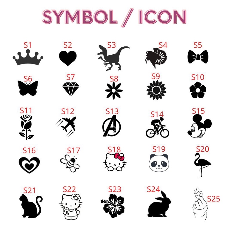 STICKER - SYMBOL / ICON | Shopee Malaysia