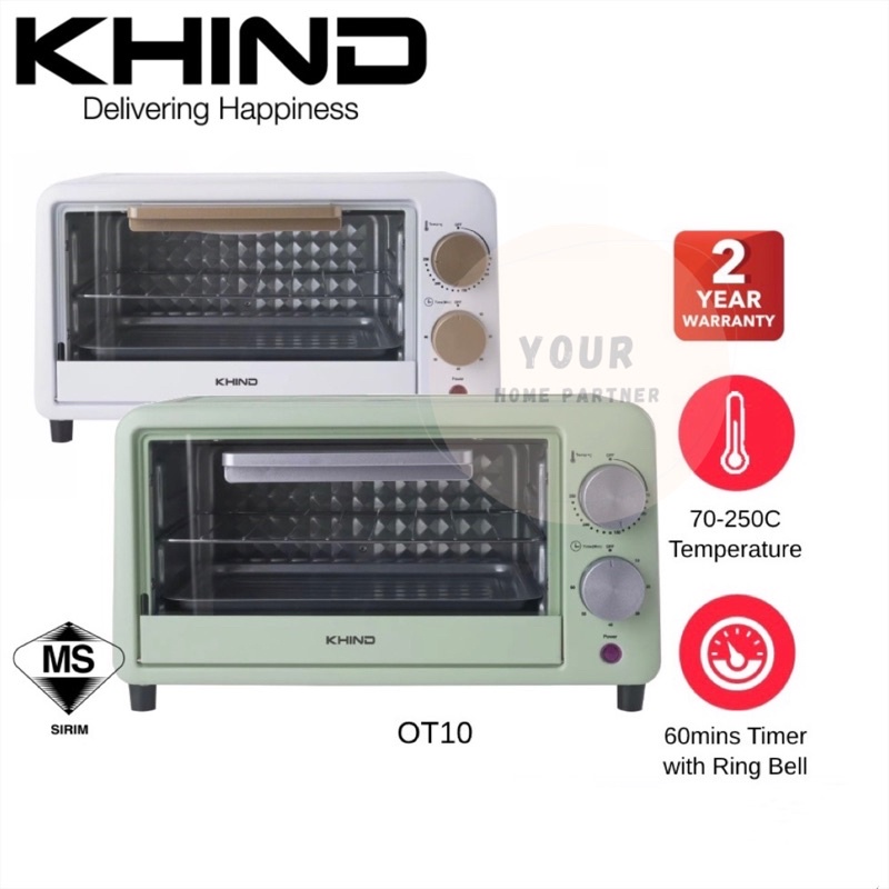 Khind Mini Electric Oven Toaster OT10 10L | Shopee Malaysia