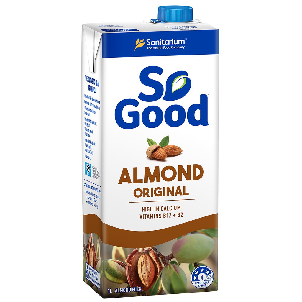 Sanitarium So Good Almond Original Dairy Free Milk, High in Calcium