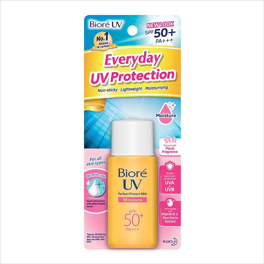 BIORE UV Perfect Milk Moisture SPF 50+ Sunscreen 25ml | Shopee Malaysia