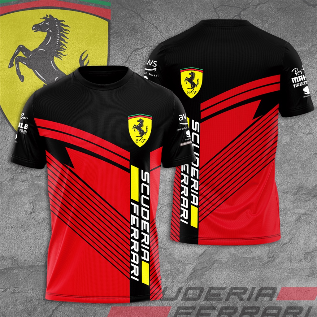 Scuderia Ferrarideria Ferrari Racing Teams 3D Print Men's T-Shirt ...