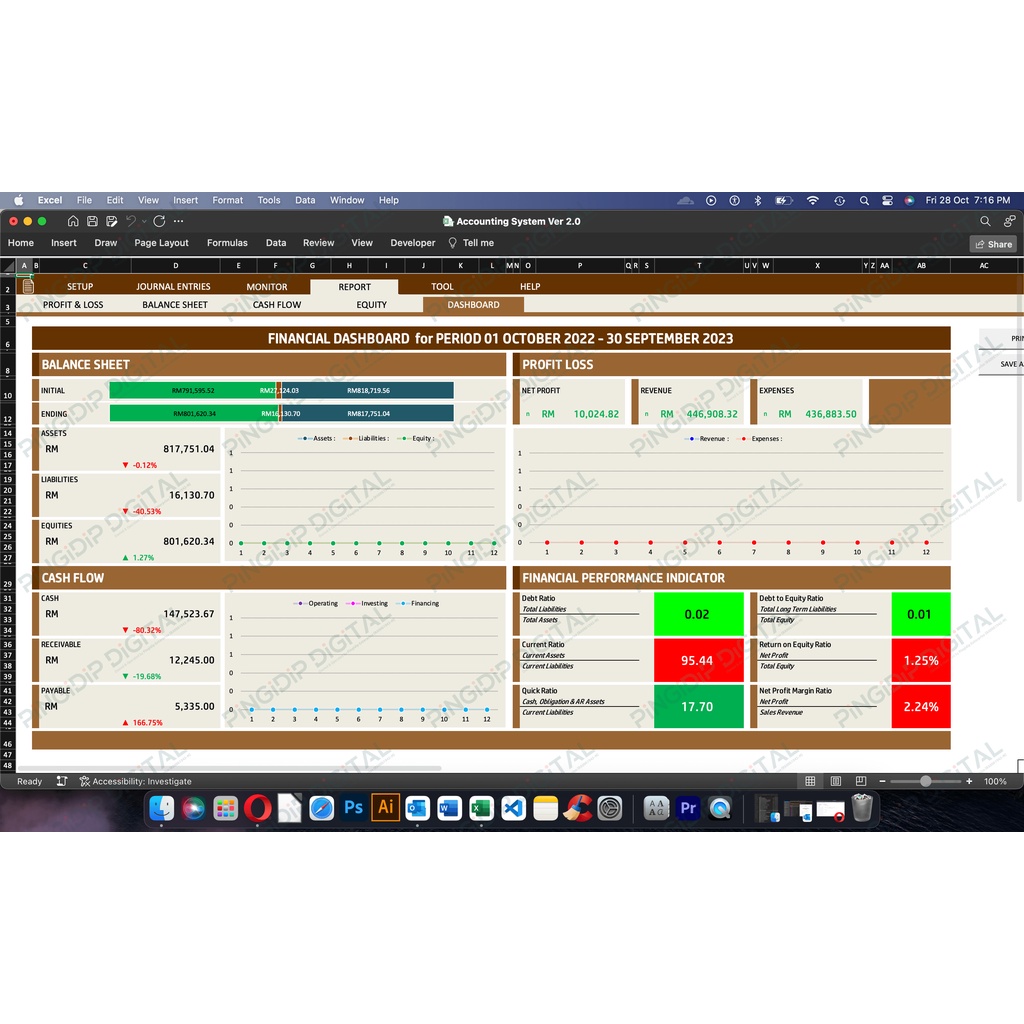 ORIGINAL ADVANCED & COMPLETE Accounting Management System Ver 2.0 ...