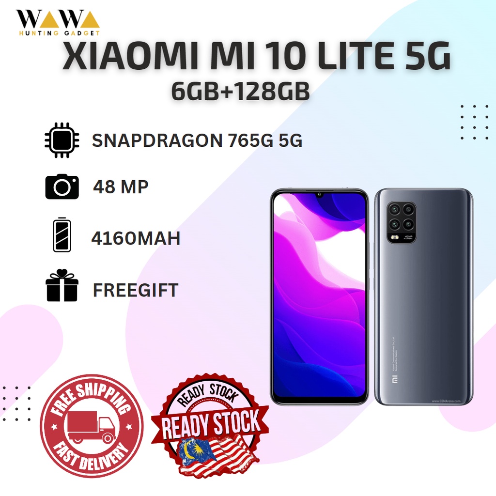 💥 [Ready Stock] XIAOMI MI 10 LITE 5G SNAPDRAGON 765G 5G (6GB+