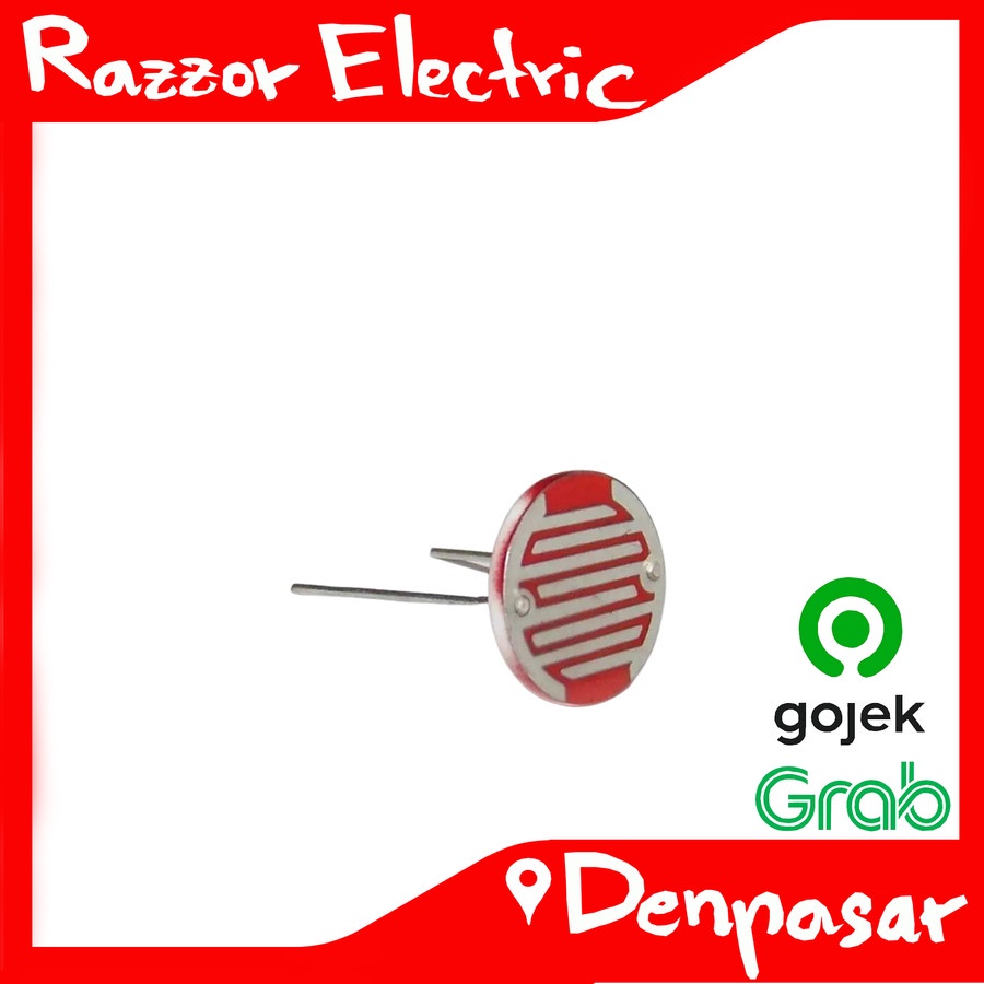 CAHAYA 20mm LDR 2cm Light Sensor Light Resistor GL20528 Razzor Electric