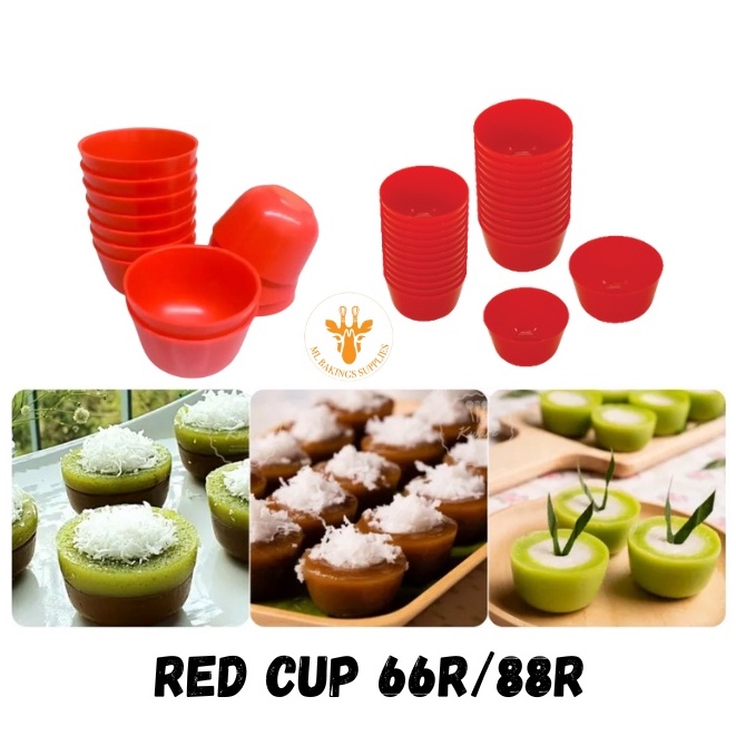 READY STOCK] Red Cup/Acuan Kuih Lompang/Kuih Kosui/ Kuih Apam/Nona ...