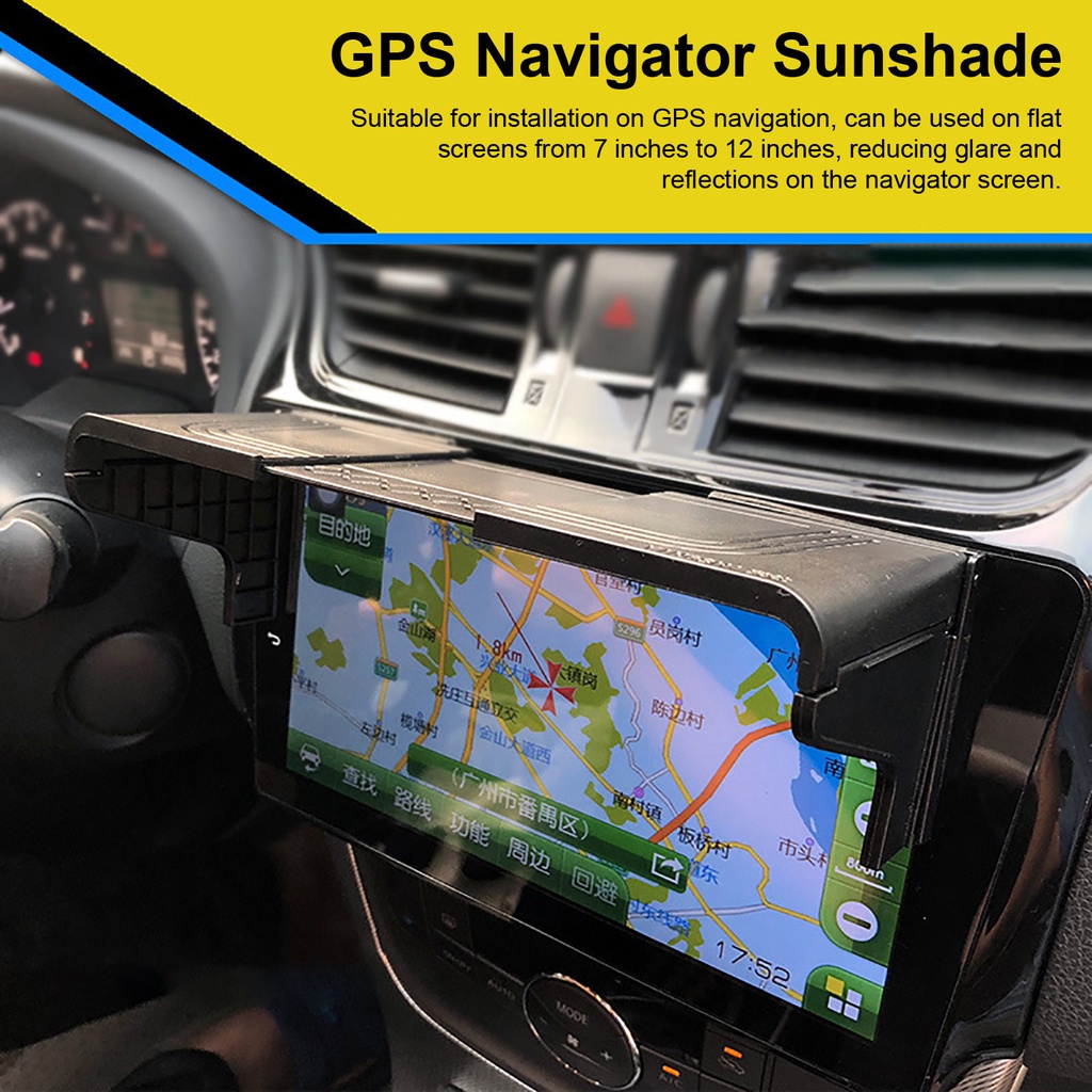 Car GPS Navigation Sun Shade Visor Cover Universal Auto GPS AntiGlare