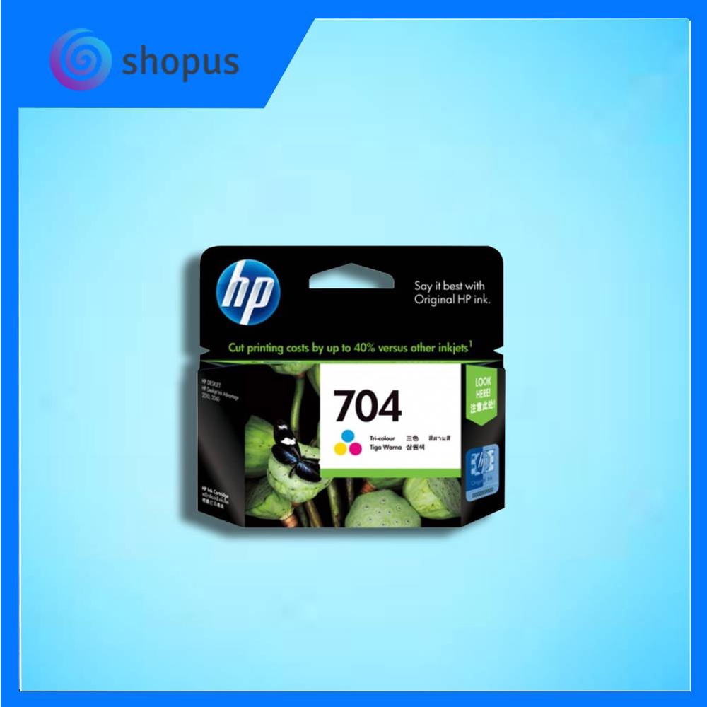 HP 704 Tri-color Ink Cartridge (CN693AA) | Shopee Malaysia