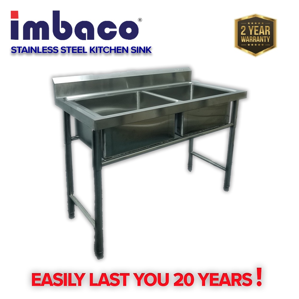 AVITA Kitchen Sink Double Bowl Stainless Steel Kitchen Sink With Stand