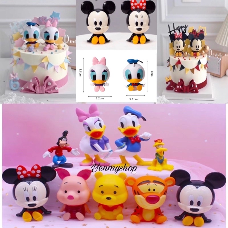 Kek Hiasan Disney Mickey Minnie Daisy Donald Duck Winnie the Pooh Cake ...
