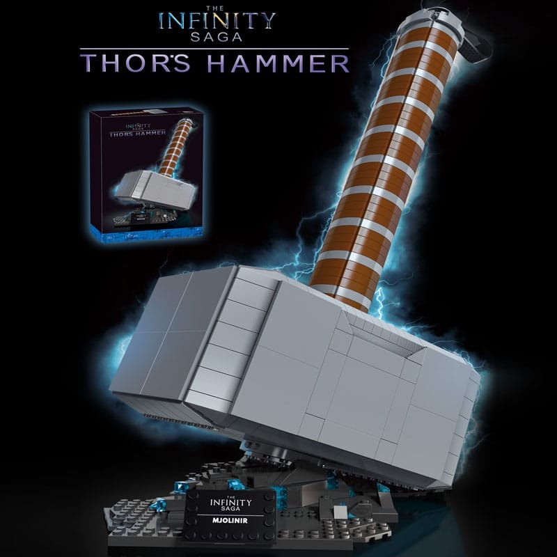 THE INFINITY SAGA : THOR'S HAMMER (MJOLINIR) BUILDING BLOCK (70800 ...
