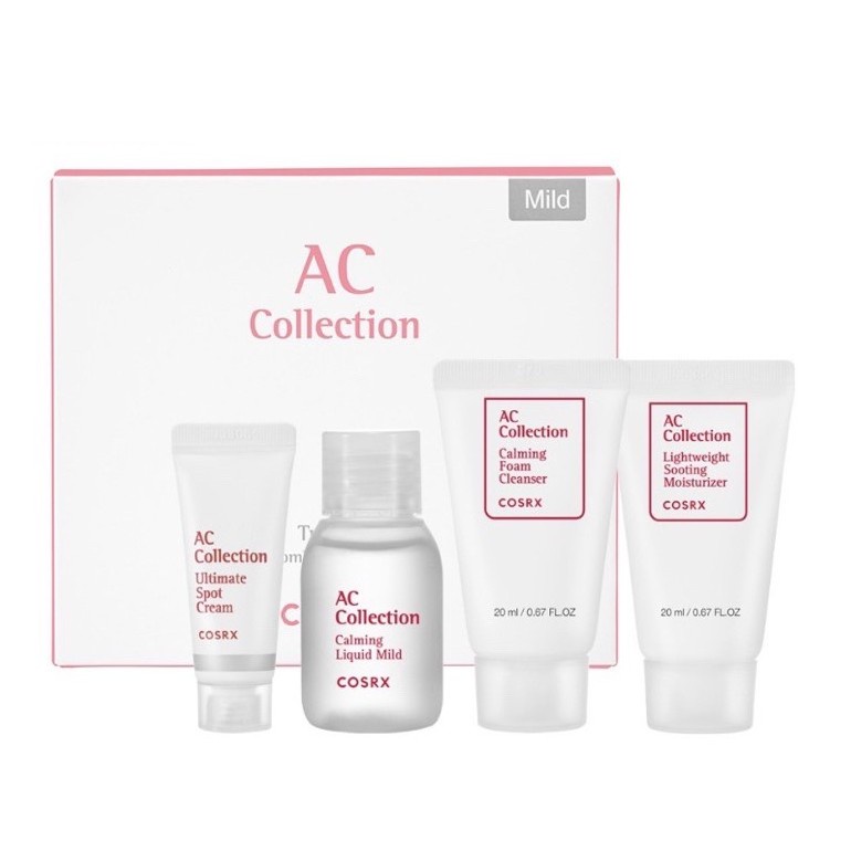 Cosrx AC Collection Trial Kit Mild Combination Skin (For Sensitive Skin ...