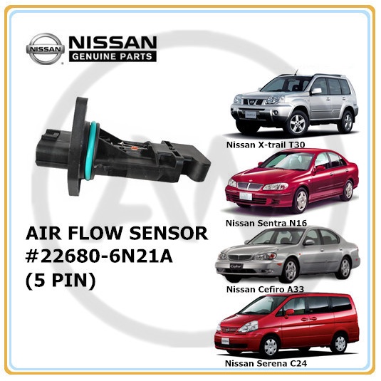 Original Nissan Sentra N16 Xtrail T30 Cefiro A33 Serena C24 Air Flow