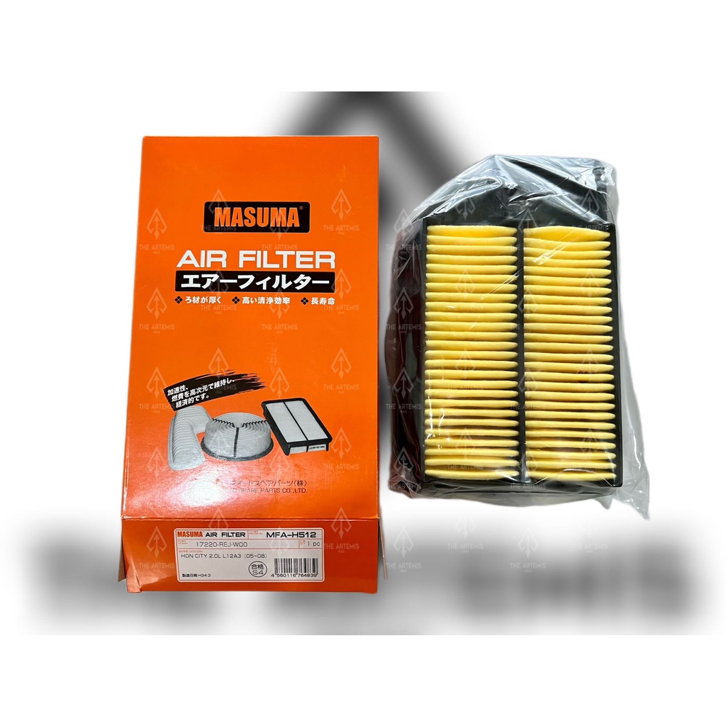 (MASUMA JAPAN) AIR CLEANER FILTER HONDA CITY SEL/JAZZ GD 1.5 SAA(17220 ...
