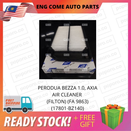 PERODUA BEZZA 1.0, AXIA AIR FILTER (FILTON) (FA 9863) (17801BZ140