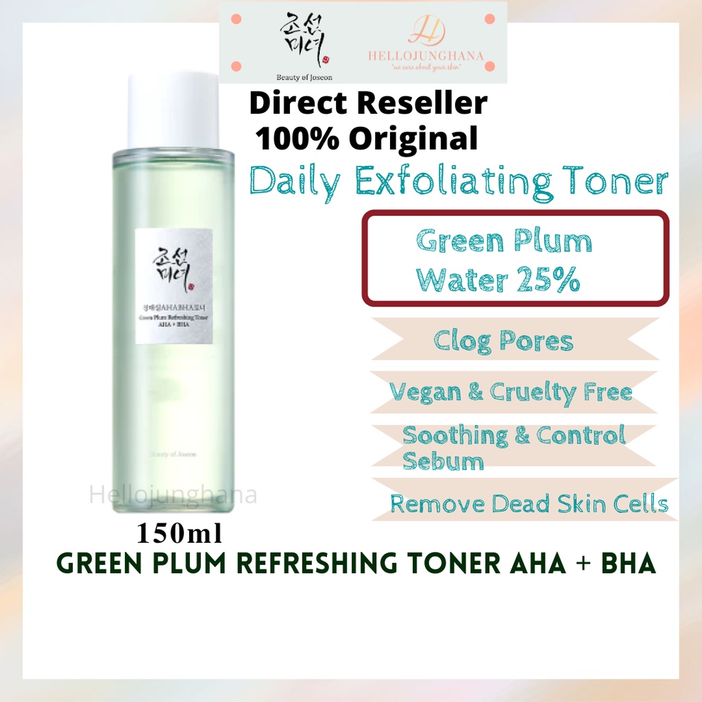 BEAUTY OF JOSEON Green Plum Refreshing Toner AHA + BHA 150ml