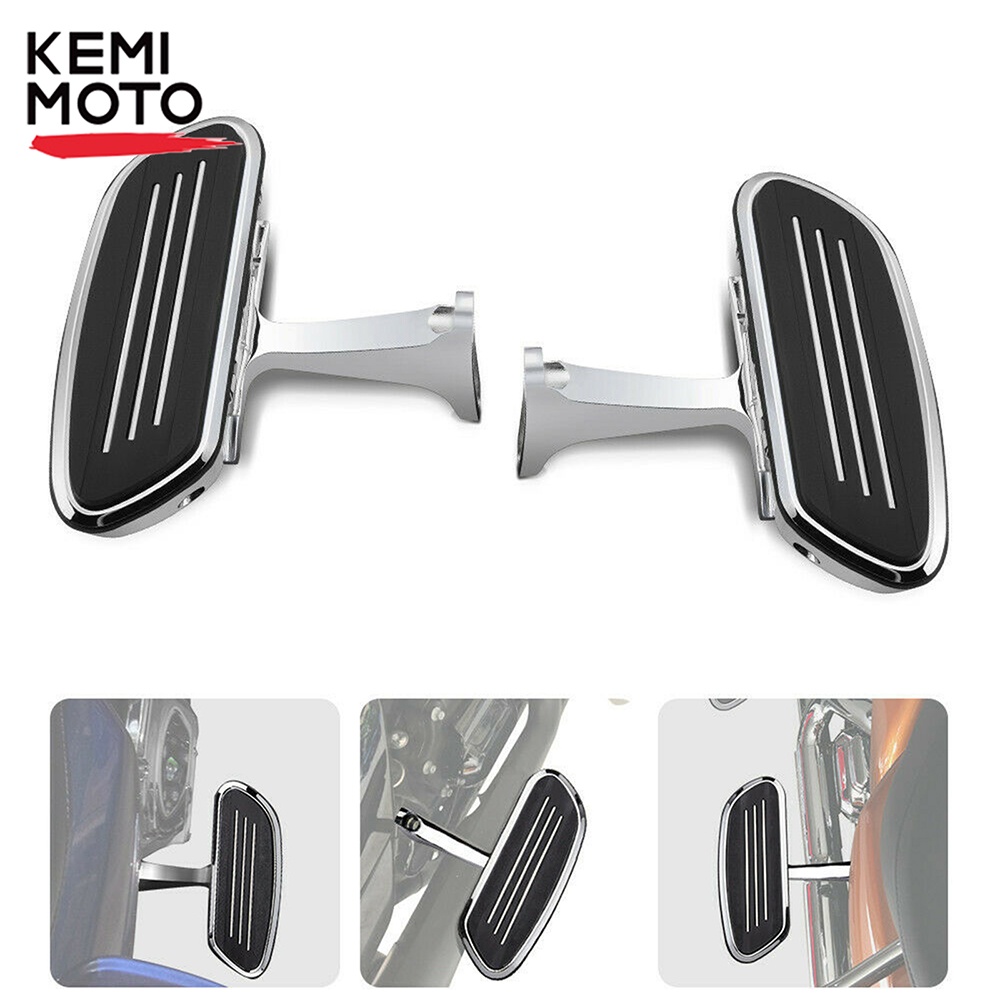 KEMIMOTO Motorcycle Passenger Footboard Foot Rest Pegs Footrest For ...