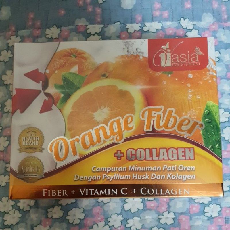 Vasia Orange Fiber + Collagen 15g x 10 sachets (Expiry Date01/2024