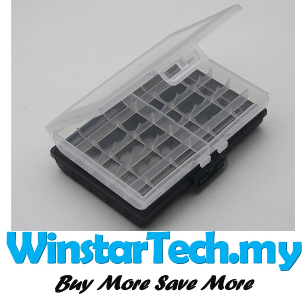 10 slot AAA AA cover 14500 Cases Storage Container Holder Hard Plastic