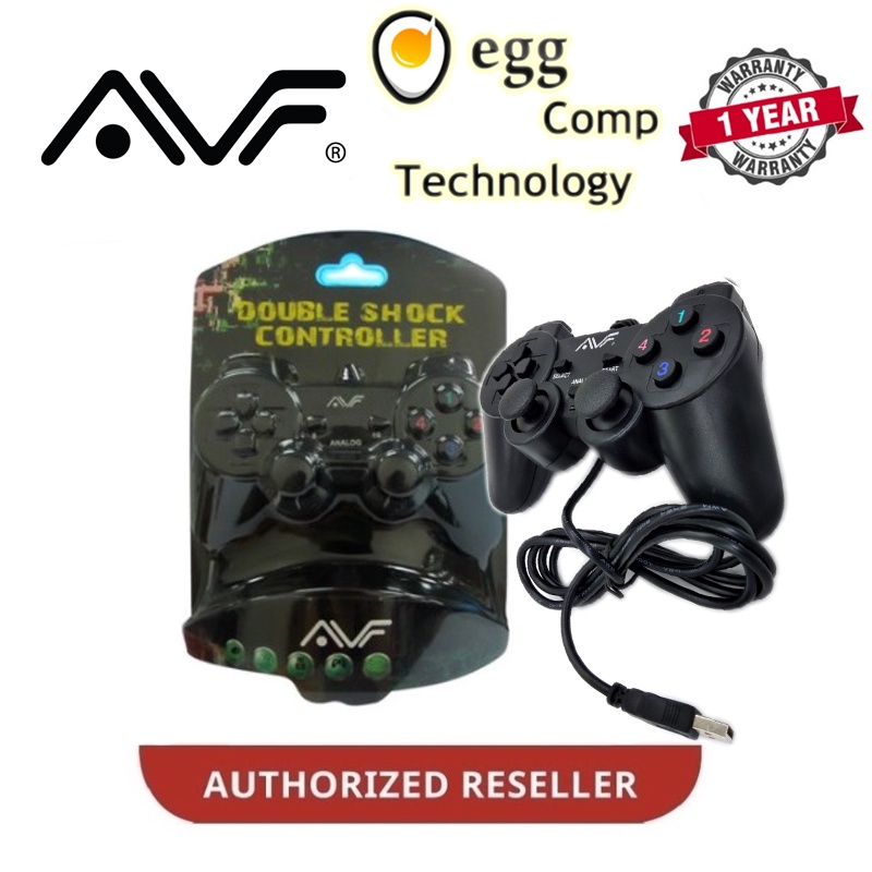 AVF STK2009 USB DOUBLE SHOCK CONTROLLER JOYSTICK DIGITAL & ANALOGUE