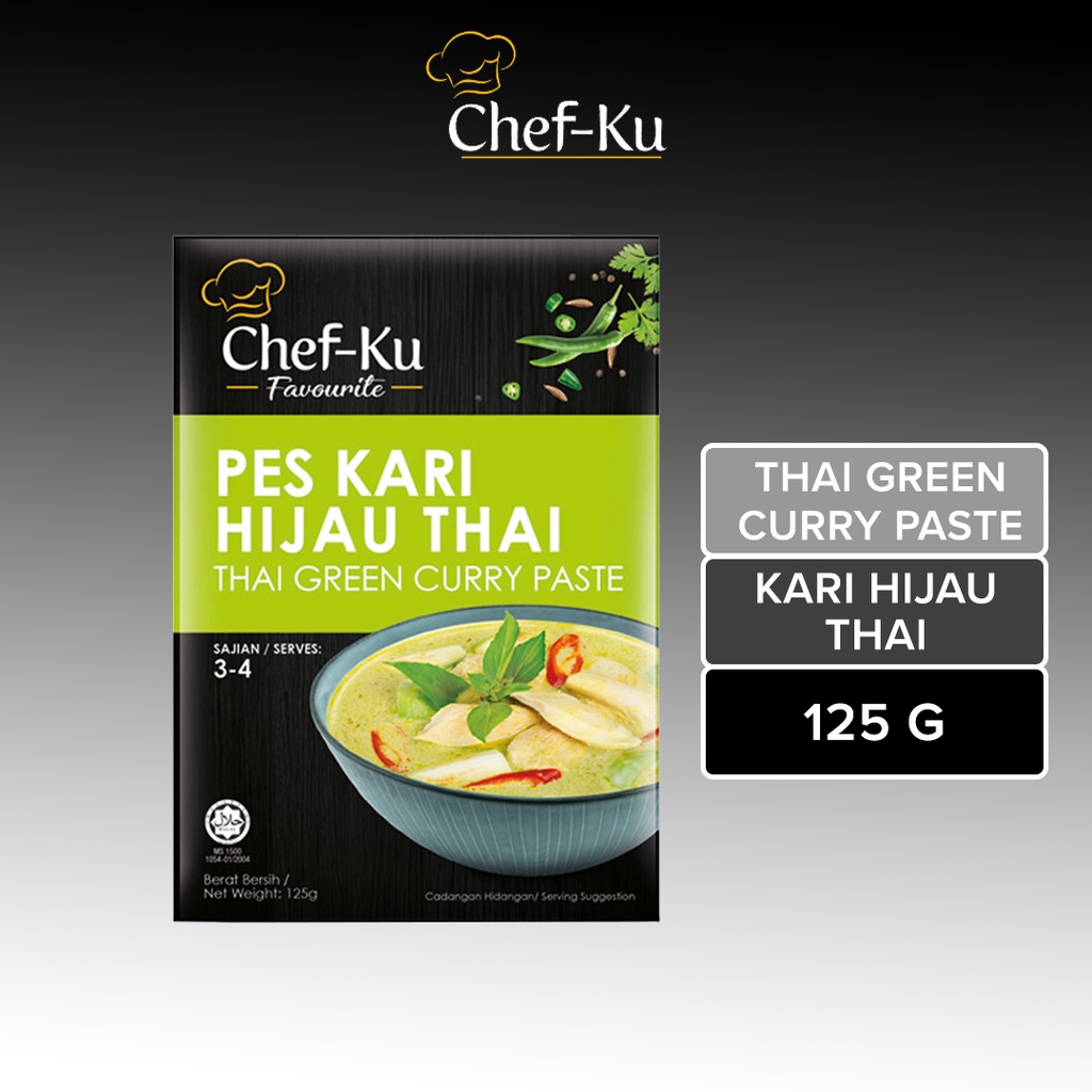 Chef-Ku Favourite Pes Kari Hijau Thai Thai Green Curry Paste | Shopee ...