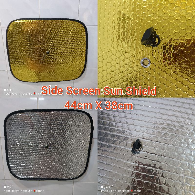 44 X 38cm Car Windscreen Foldable Reflective Sun Shade Auto Aluminium ...