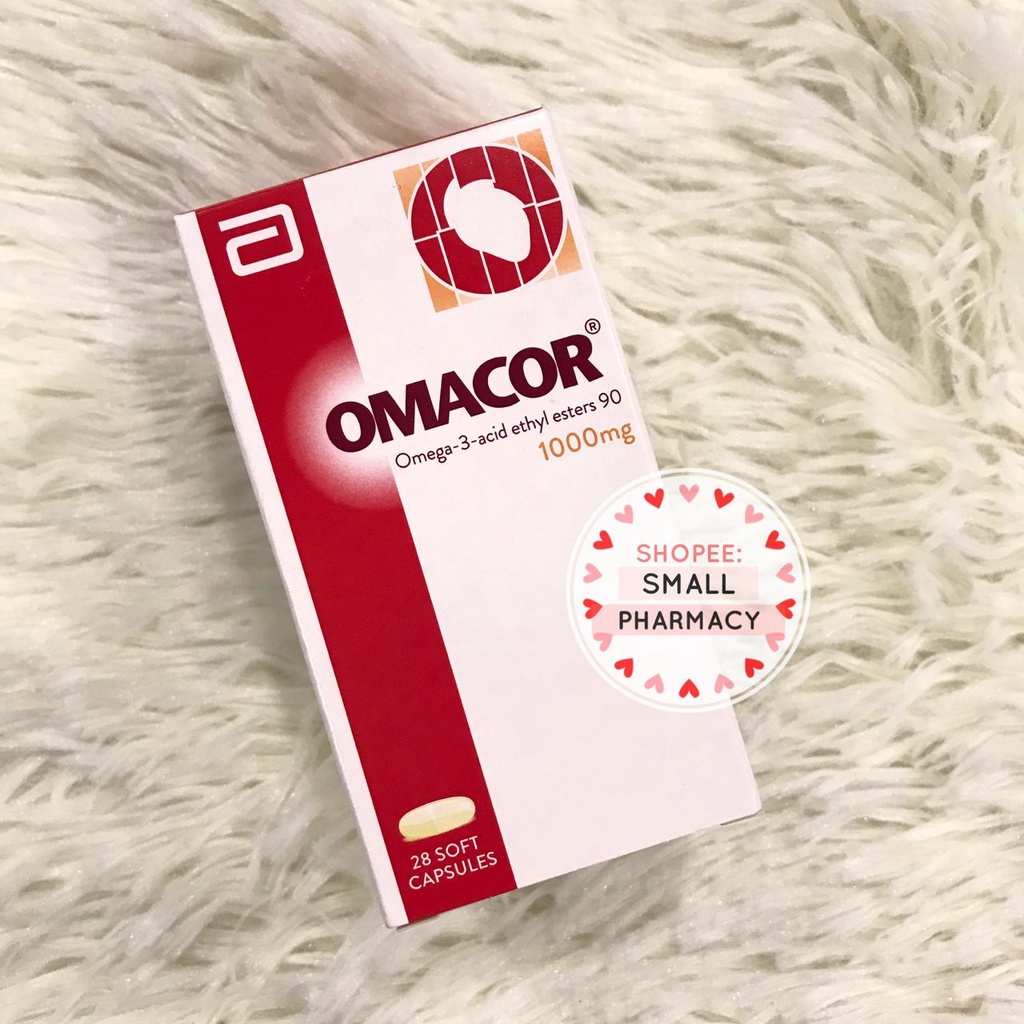 OMACOR omega3 Fish Oil 1000mg 28's (soft capsules) Expiry6/25
