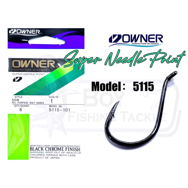 OWNER HOOK 5115 SUPER NEEDLE POINT FISHING HOOK MATA KAIL | Shopee Malaysia