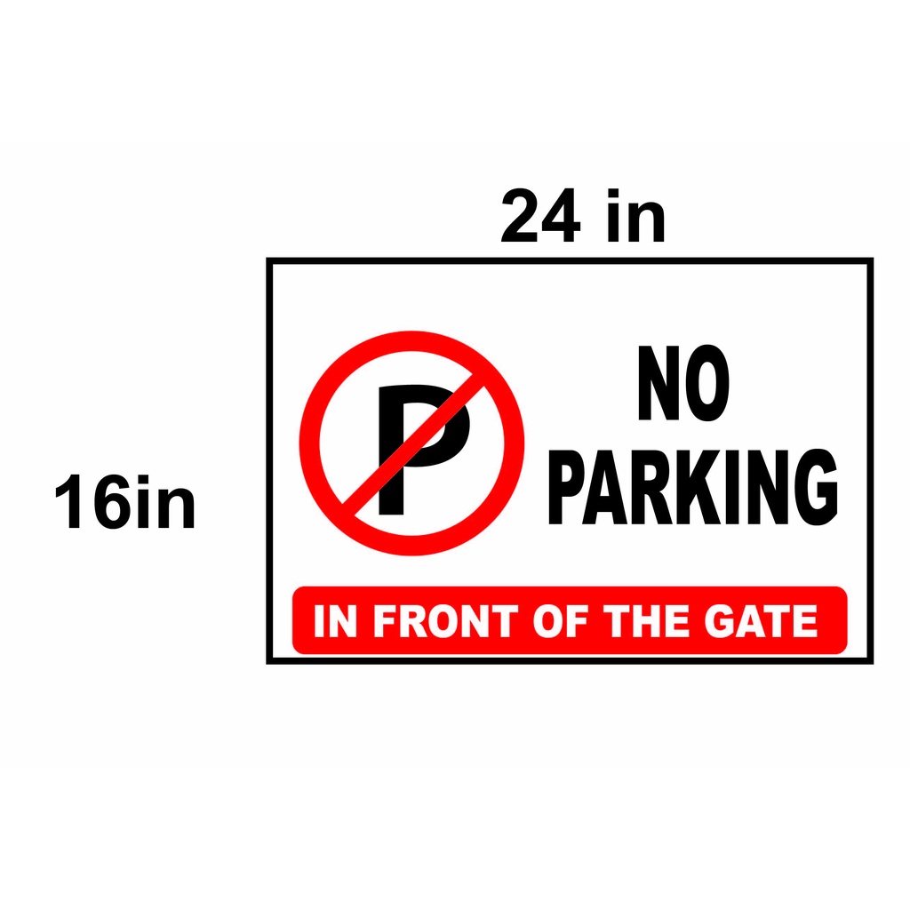 (1PC) NO PARKING STICKER | Shopee Malaysia