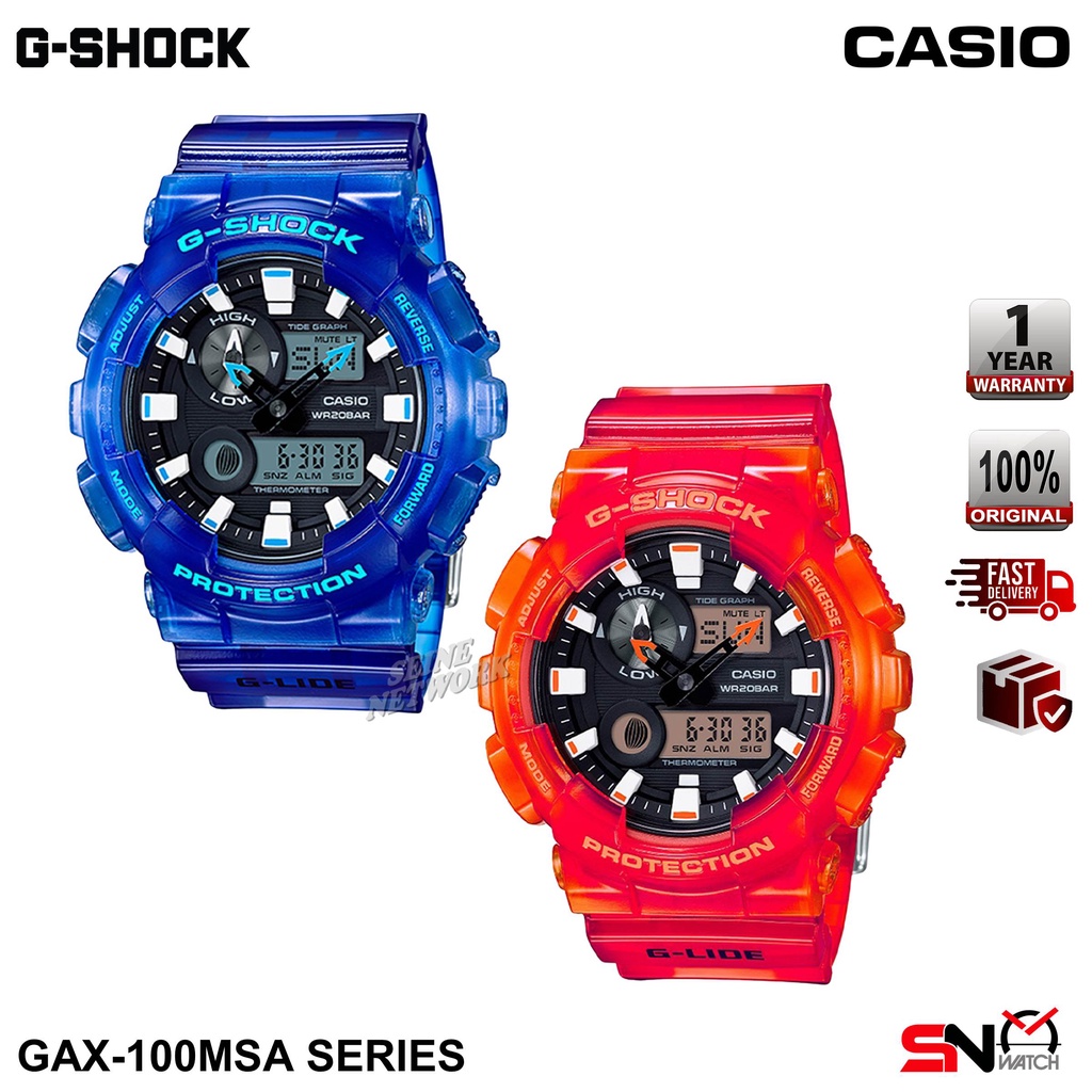 Casio G-Shock GAX-100MSA G-LIDE Hawaii Series Analog Digital Semi 