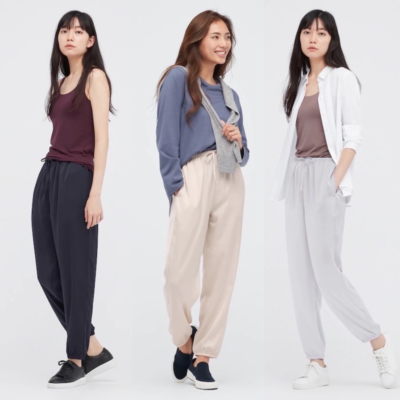 Uniqlo Drape Jogger Pants Original Women Polos, Uniqlo Drape Jogger Pants  Original Wanita Polos