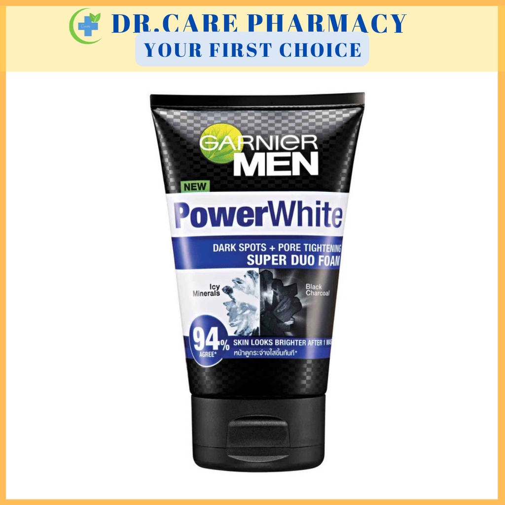 Garnier Men White Brightening Super Duo Icy Face Wash (EXP 10/2023