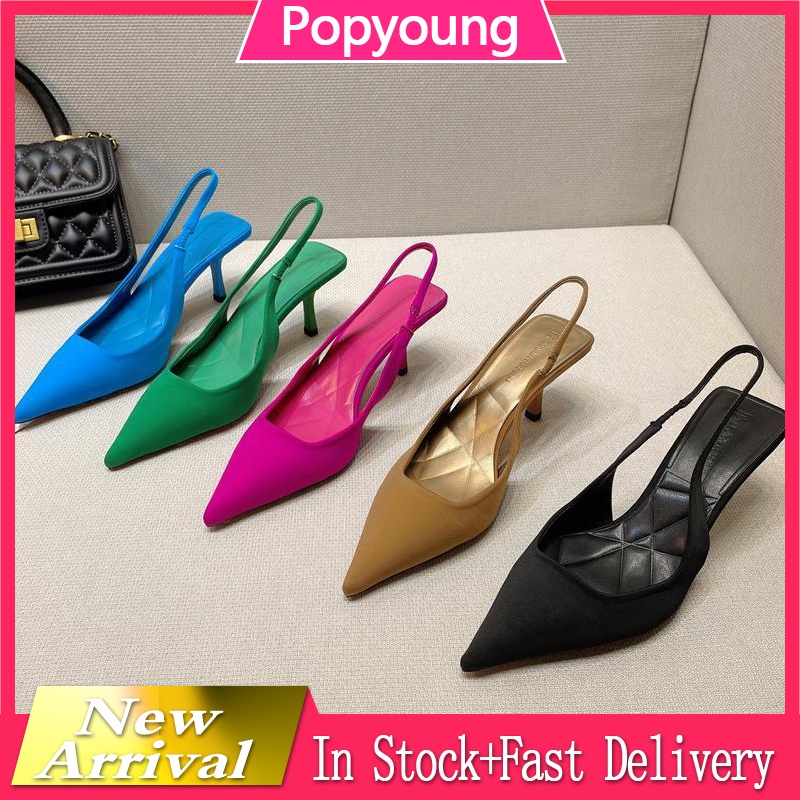 2024 Raya Malaysia Ready Stock Ladies Elegant High Heels Slingback ...