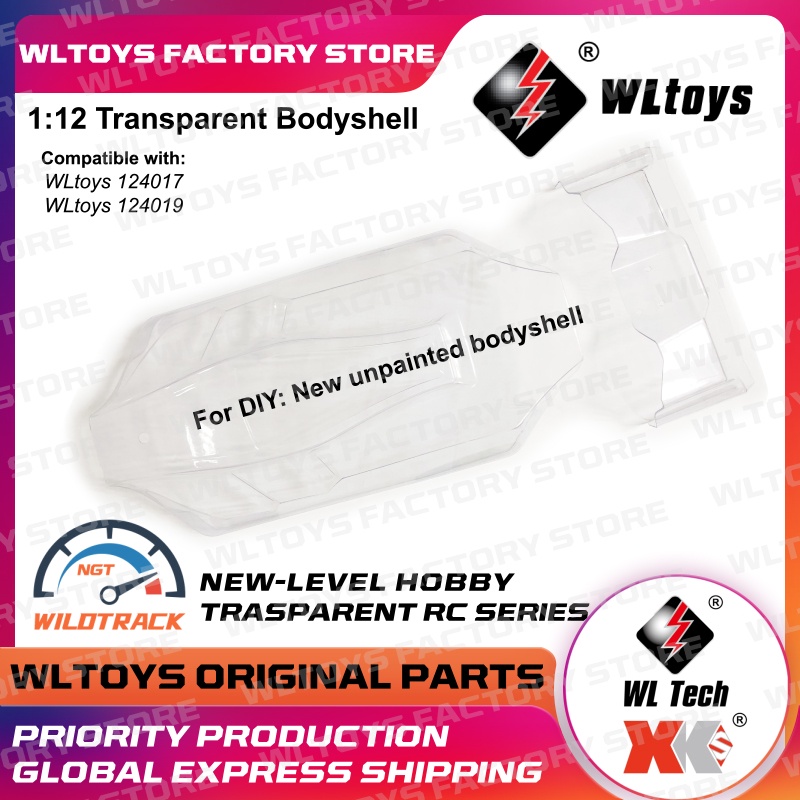 WLTOYS 124017 124019 wltoys 124017 clear body shell new version body ...