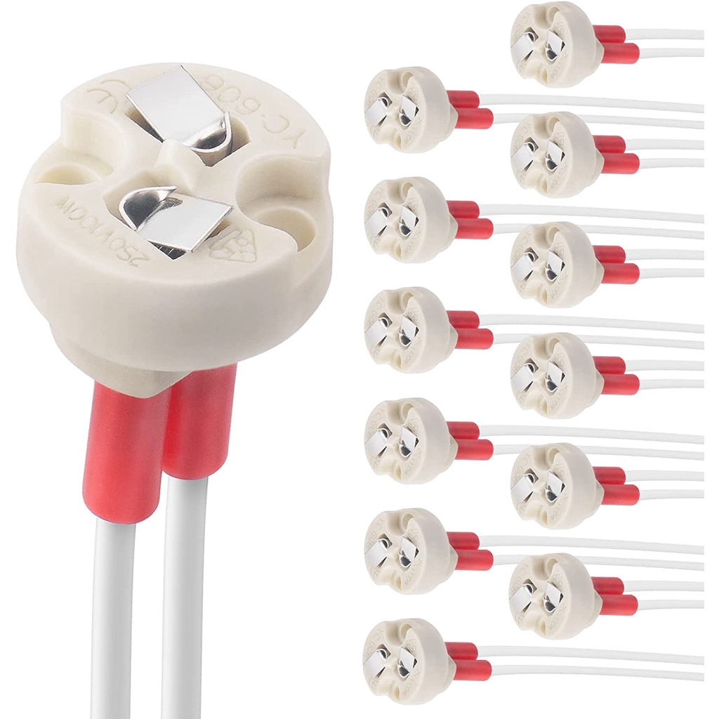 MR16 Holder GU5.3 Lampholder Ceramic Base Socket Bulb Holder Wire Connector Shopee Malaysia