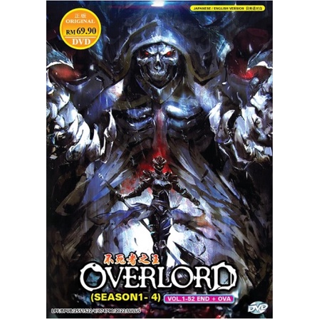Overlord Anime DVD Season 1, 2, 3 (Vol : 1 to 39 end + OVA