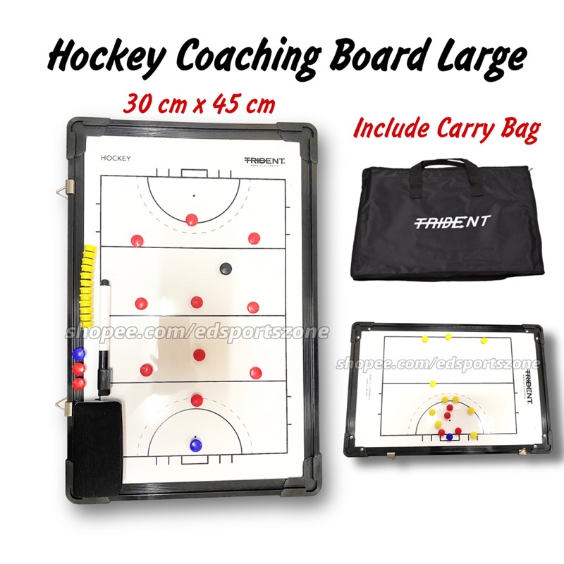 Trident Hockey Coaching Board Tactical Board Whiteboard Papan