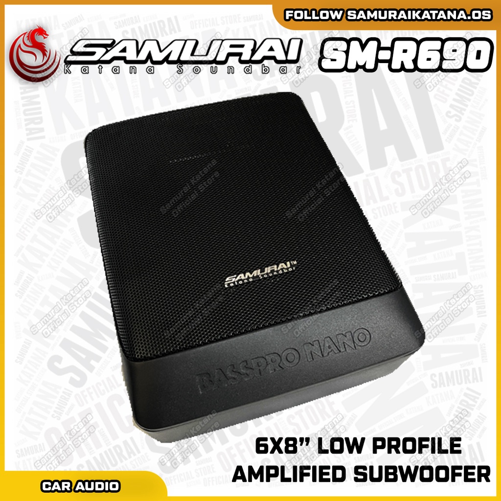 🔊 Original SAMURAI KATANA SM-R690 Powered Active Sub Woofer 6X8 Inch ...