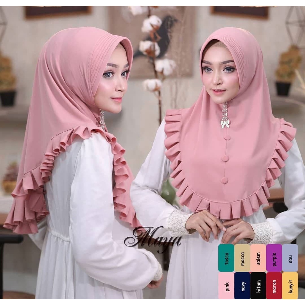 Khimar Maya Hijab Indonesia / Khimar Tudung / Latest Khimar Hijab ...