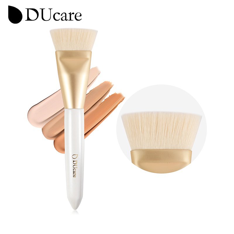 DUcare Flat Contour Makeup Brush Dense Synthetic Hair High Quality