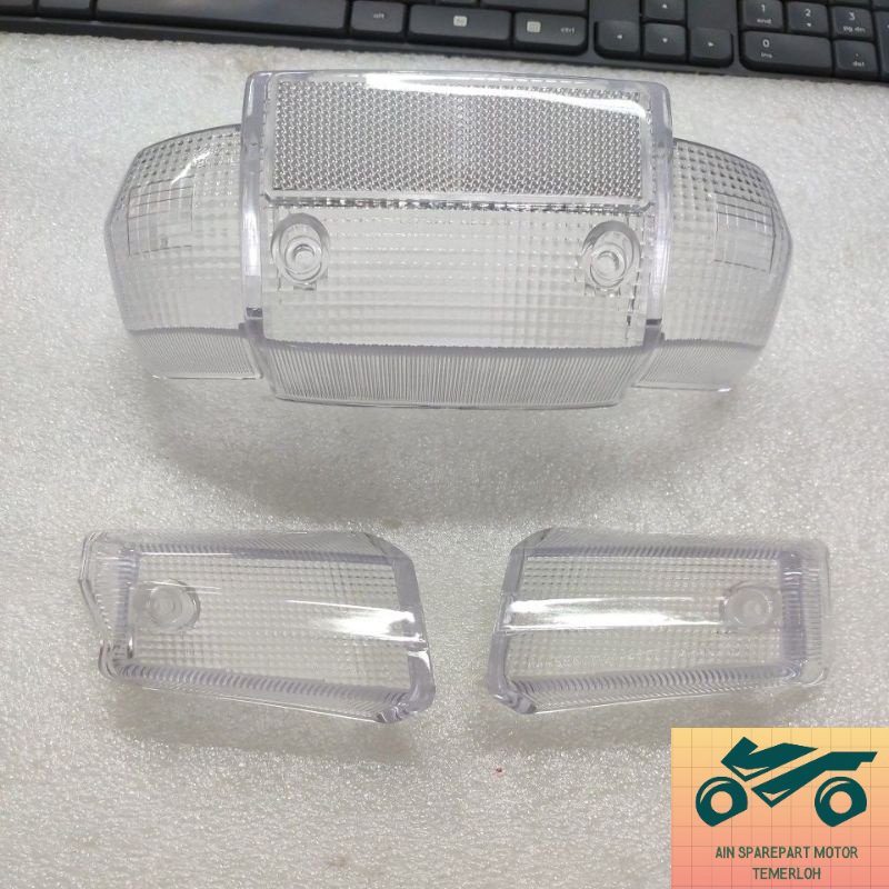 Front signal cover tail lamp cover signal depan lampu belakang (clear ...