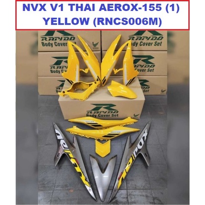 Cover Set Nvx V Yamaha Rapido Thai Aerox Matt Black Blue