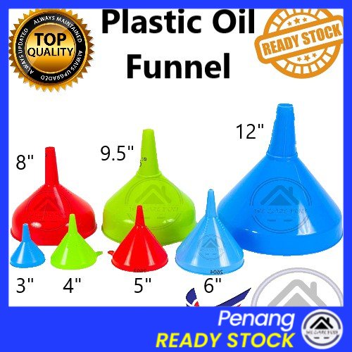 4-Piece Plastic Funnel Set – Slender Design For Oil & Petrol (Lightweight & Portable) 2 thumbnail image