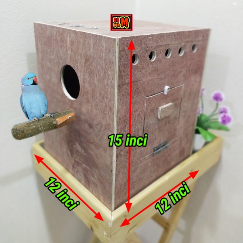 Nestbox burung indian ringneck/nestbox irn/irn nestbox/kotak sarang ...