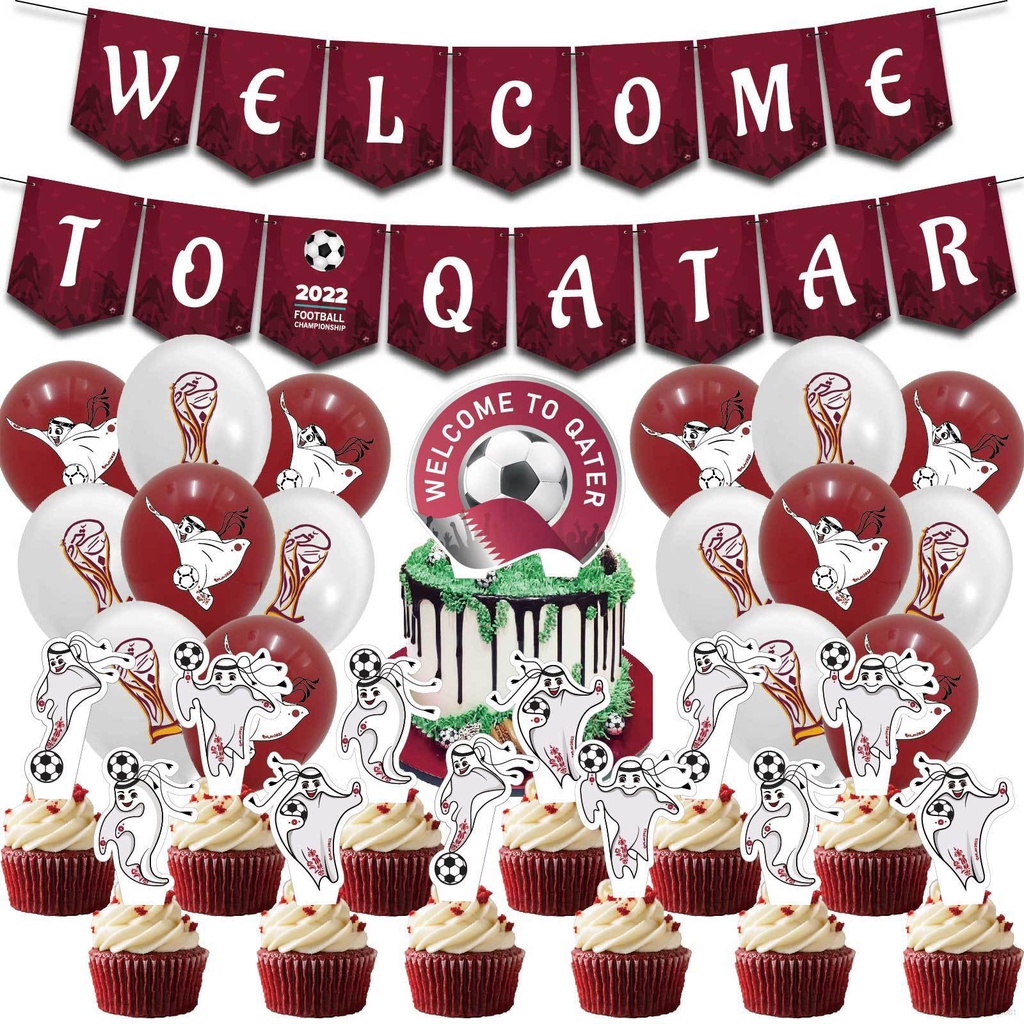 YB2 FIFA World Cup Qatar 2022 Party decoration set football fan theme
