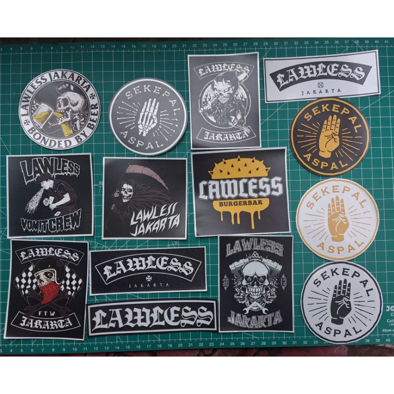Sticker I LAWLESS & ASPHALT I BASIC & SINGLE LAMINATION | Shopee Malaysia
