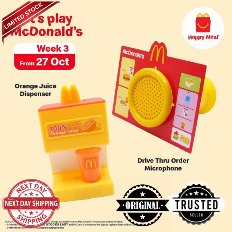 McDonald's Happy Meal Toys 2022 Lets Play McDonald's Drive Thru