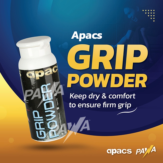 Apacs Badminton Tennis Squash Sports Grip Powder (Keep Dry and Ensure Firm Grip) Shopee Malaysia